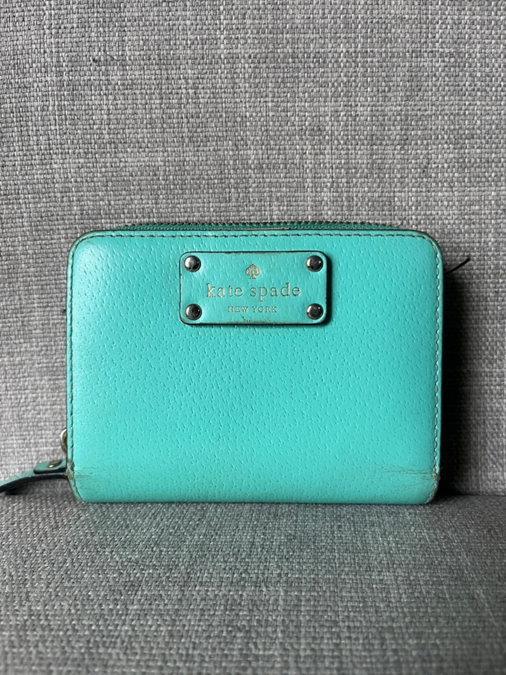 Kate Spade WELLESLEY CARA Wallet Snap and Zipper Purse turquoise summer